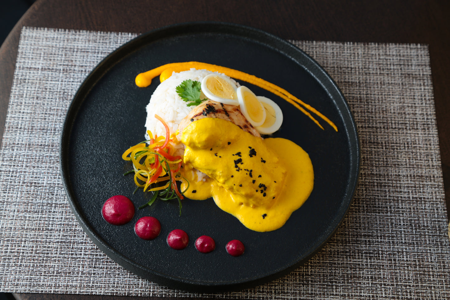 Guiso de Ají de Gallina Cortesía arroz Peruano